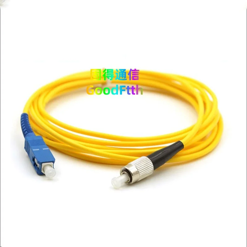 Patch Cord Lead SC to FC UPC SM Simplex Cable Patchcord GoodFtth