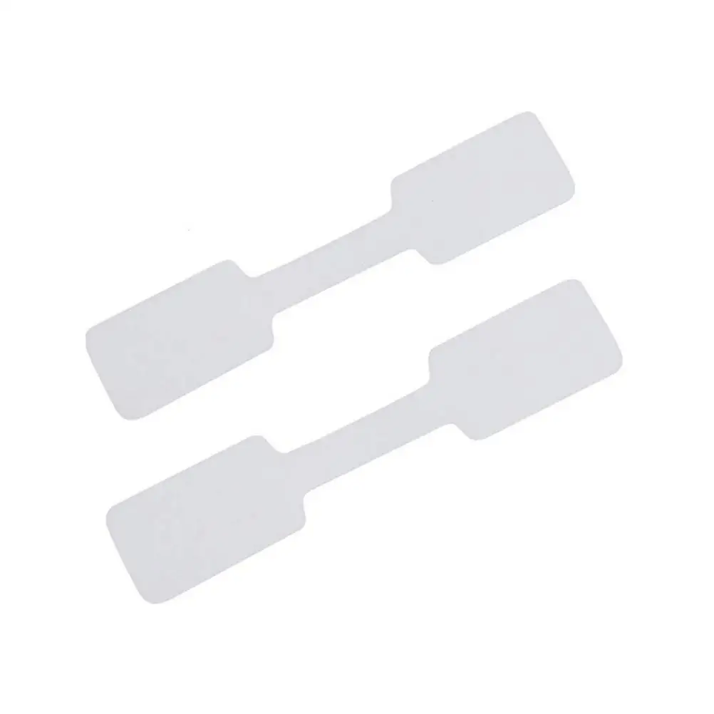 300 Pcs Self Adhesive Labels for Rings Necklaces Price Tags Merchandise Sale Blank Hanging Display Folder