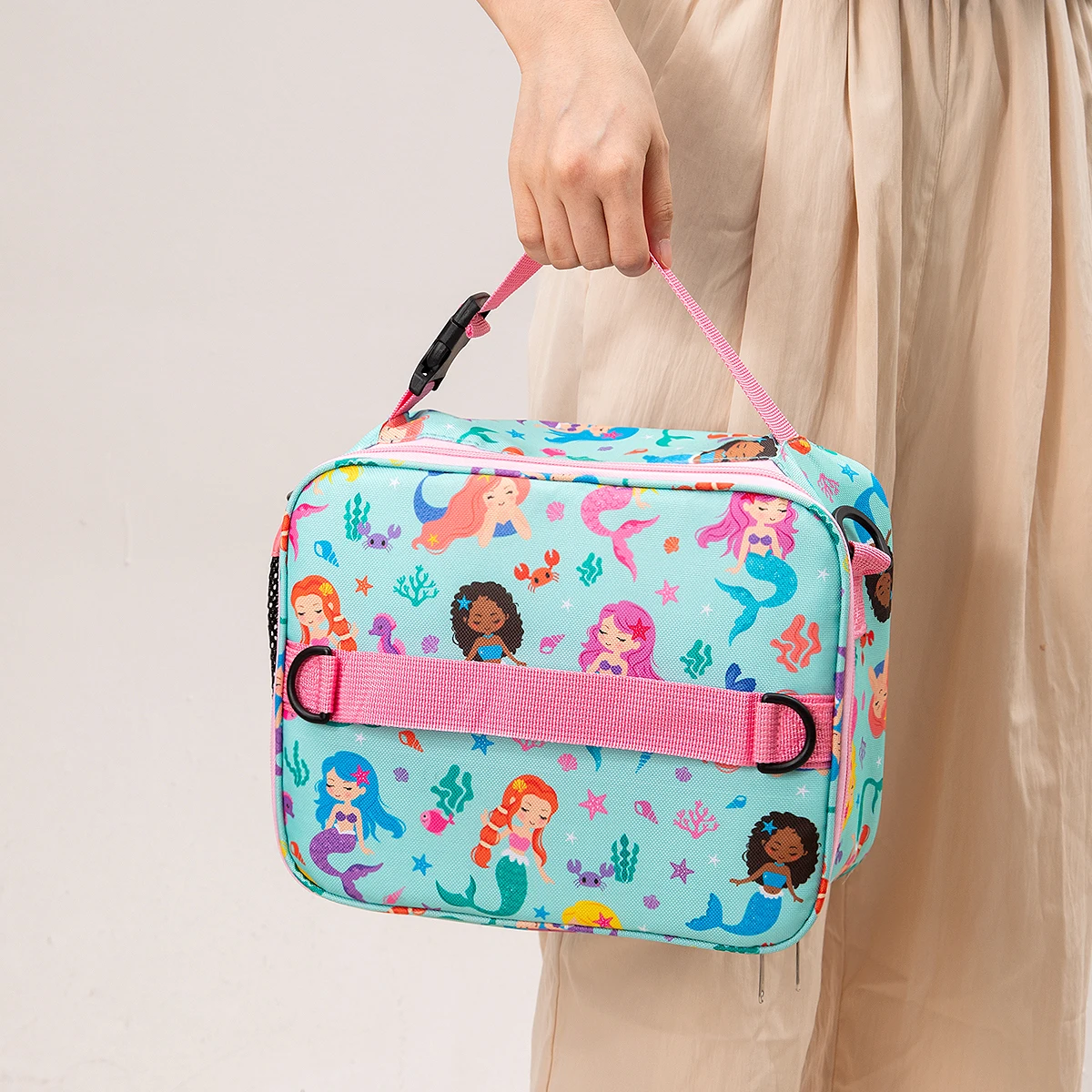 Entzückende Kinder-Lunchbox für Studenten, mikrowellengeeignet, Reise-Bento-Box, Halloween-Behälter, tragbar, auslaufsicher, Obstsalat, Bento-Box – Detail 18