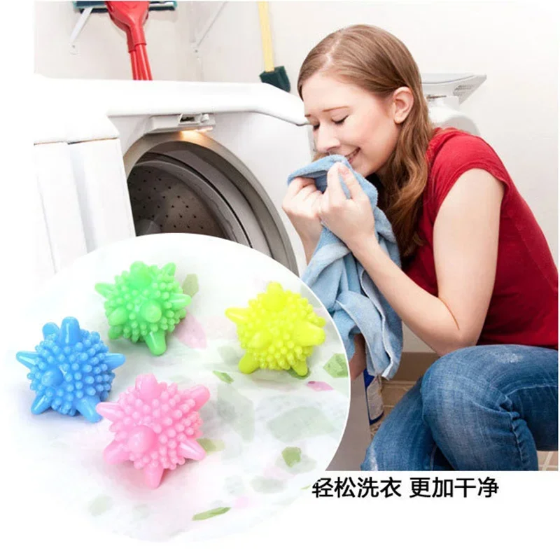 5pcs Reusable Magic Laundry Balls Rubber Washing Ball Clothes Care Household Merchandise Home & Living Cleaning Products