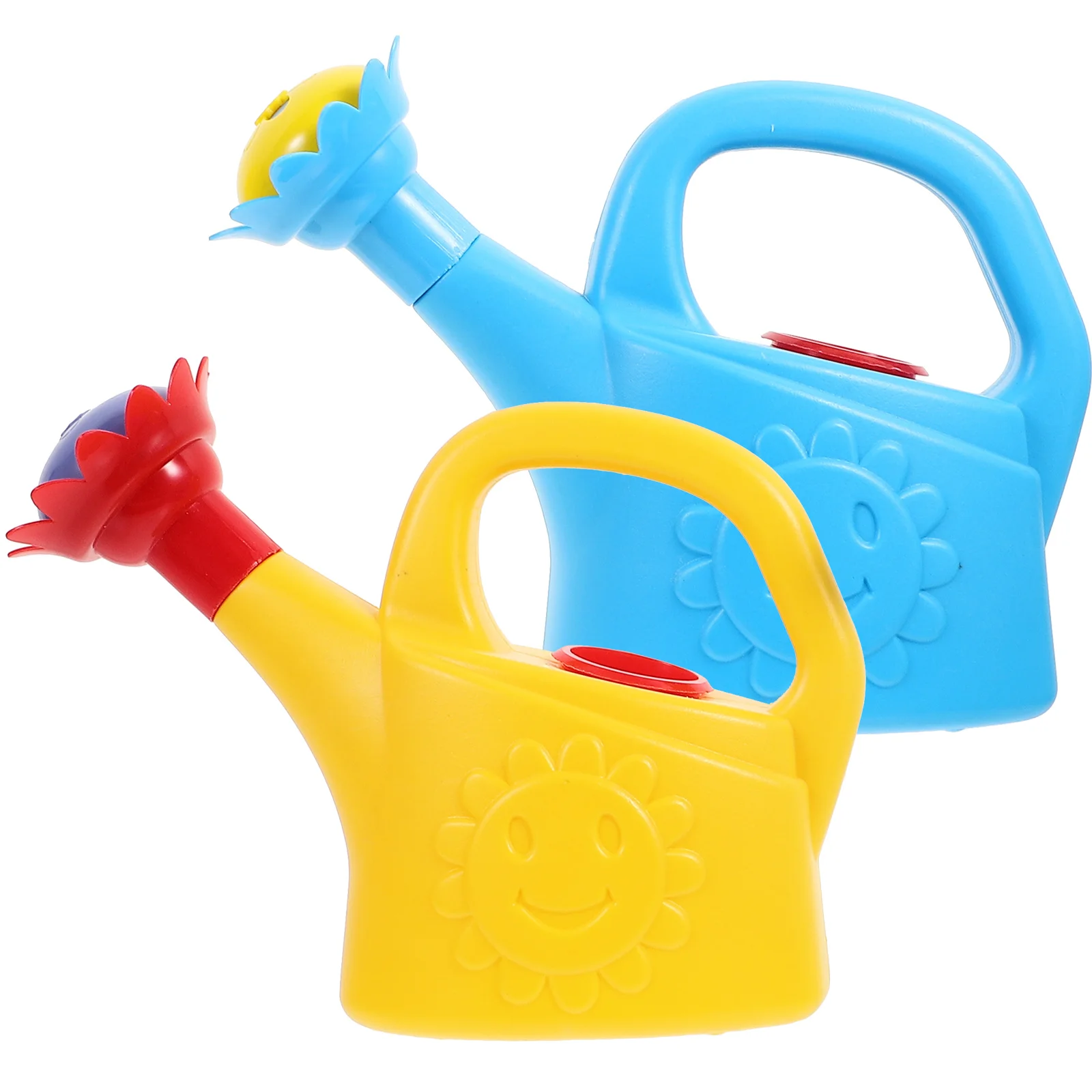 

2 Pcs Watering Can Ergonomic Handle Baby Shower Toy Plant Bathing Plastic Children Bathtub Toys