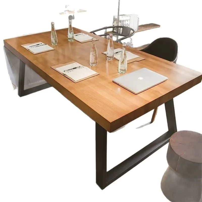 

Solid wood desk Nordic computer desktop table Simple modern Writing Study table Pine Simple