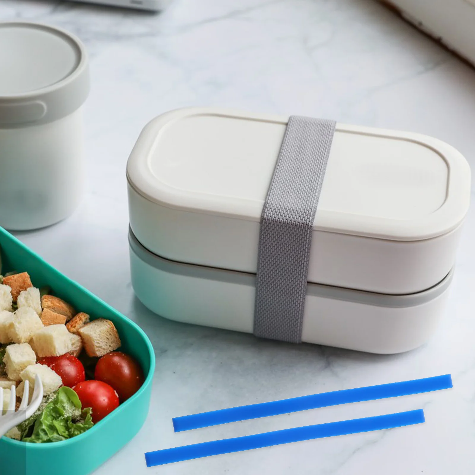 12Pcs Silicone Bands 20Cm Flexible Flat Elastic Straps for Bento Box Lunch Container Seal Strong Rubber Band for Wallets Cards