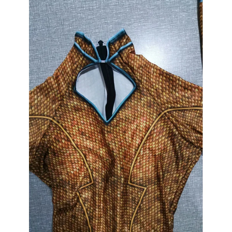 Nuovo costume cosplay Mera donna supereroe Zentai Suit tuta di Halloween adulti bambini