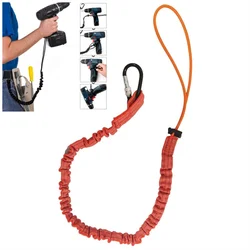 1/2/3pcs High Altitude Protective Safety Elastic Buffer Sling Belt Carabiner Hook Aerial Work Anti Fall Off Rope Protector