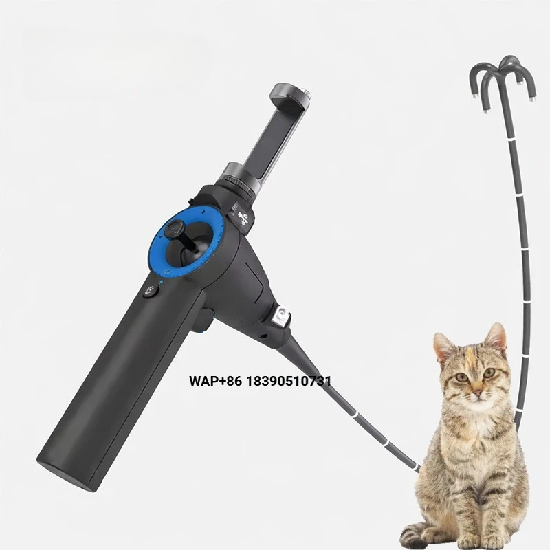 Veterinary equipment: disposable digital portable flexible veterinary endoscope, bronchoscope, single-use device