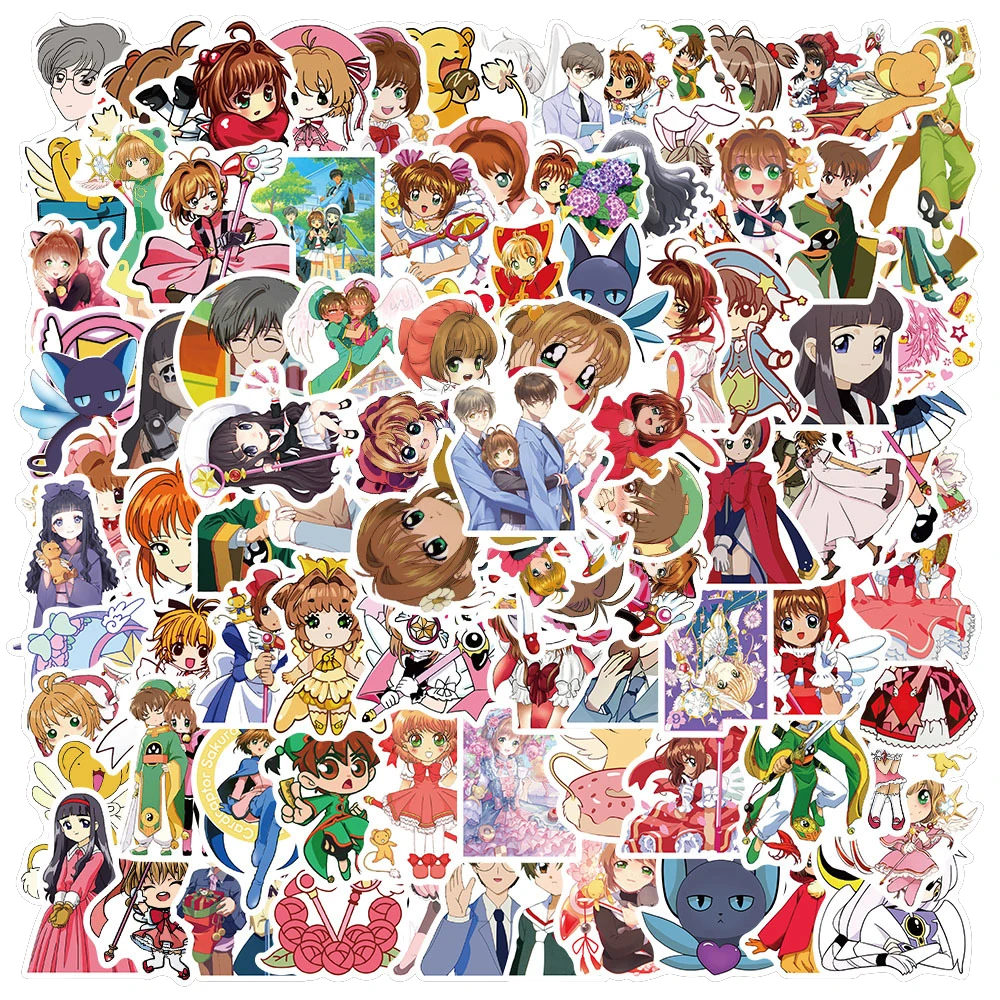 10/30/50PCS Cartoon Anime Cardcaptor Sakura Graffiti Sticker Bike Skateboard Car Helmet Laptop Computer Wholesale