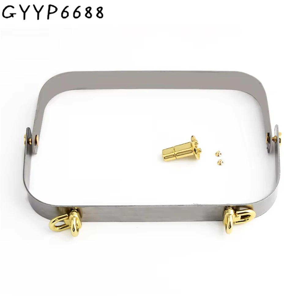 1/5/10PCS 16.7x6.7cm K Gold Rectangle Metal Purse Frame Doctor Mouth Bag For Leather Handbag Kiss Clasp Lock Replace Accessories