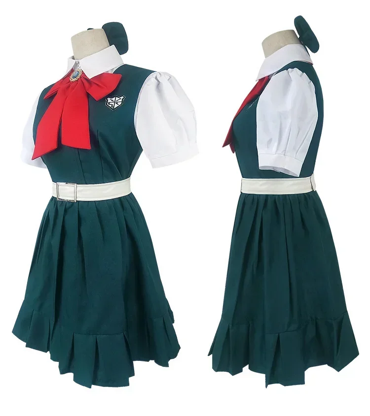 Anime Danganronpa cosplay Sonia Nevermind cos fashion new green dress cosplay woman costume