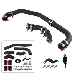 Front Mount Intercooler Full Blacke Pipes for Mitsubishi Lancer EVO X 4B11 2.0L TurboCharged 2008-2015