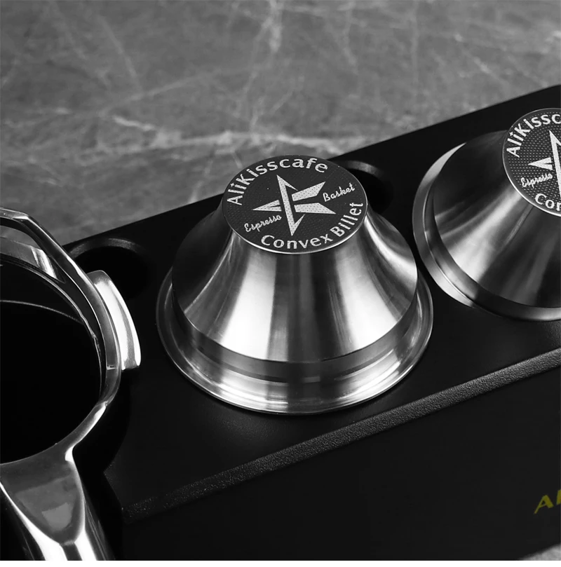 Alikisscafe Siebträgerkorb mit variablem Durchmesser, Step-Down-Konvex-Billet, 51 mm, 54 mm, 58 mm, Kaffee-Espresso-Zubehör, Barista-Werkzeug – Detail 12