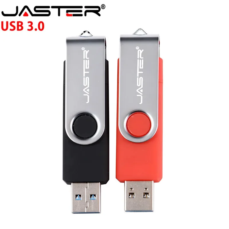 JASTER-Dual Pen Drive para o sistema Android, USB 3.0, OTG, Flash Drives, Pendrives, 8GB, 16GB, 32GB, 64GB, 128GB, com pacote de varejo