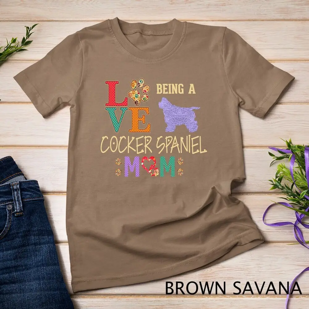 Cocker Spaniel Shirt Design for Cocker Spaniel Dog Lovers Unisex T-shirt