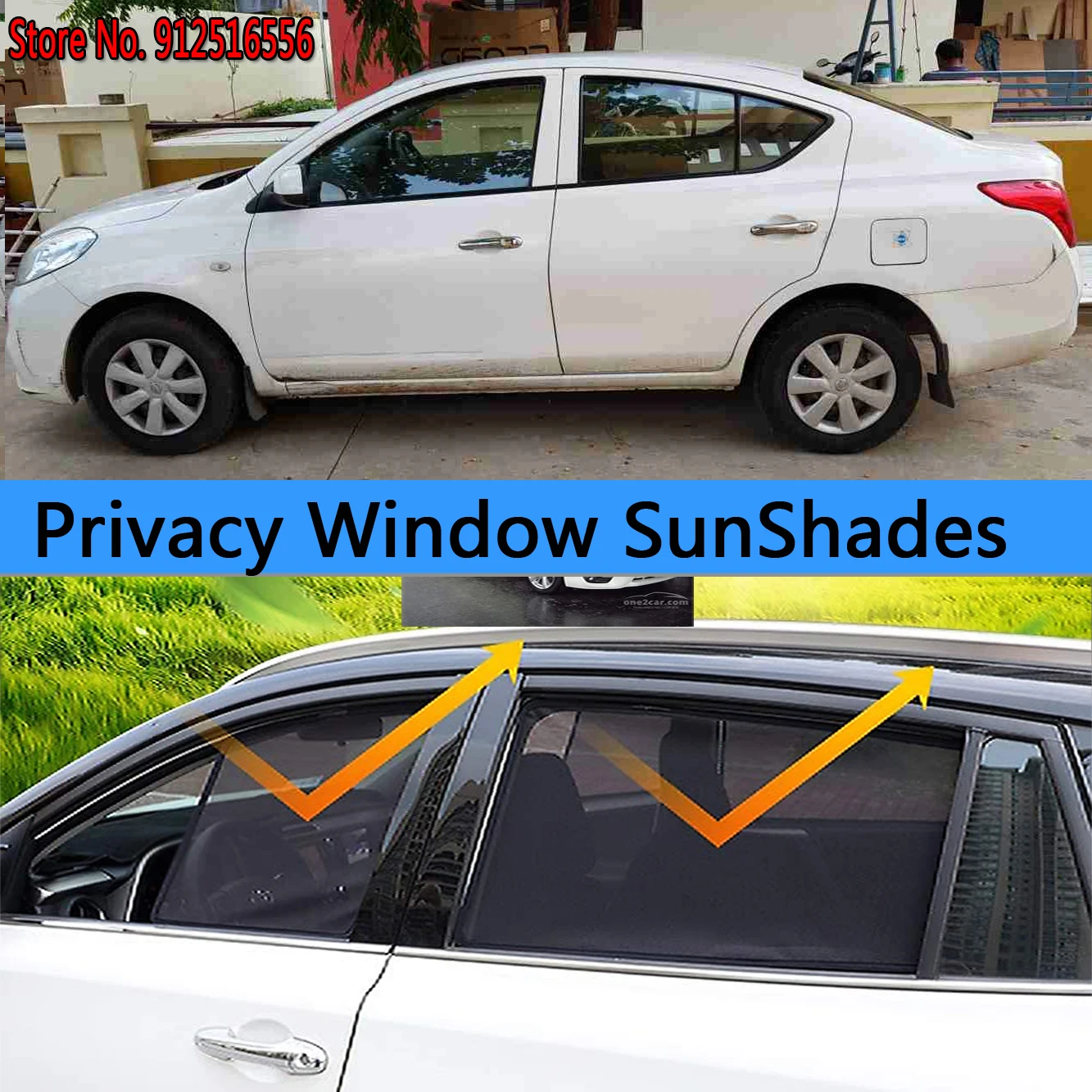 

Side Sun Shade Shading Protection Window SunShade Sunshield Car Accseeories For Nissan Sunny Versa N17 sedan 2011–2018 2012 2013