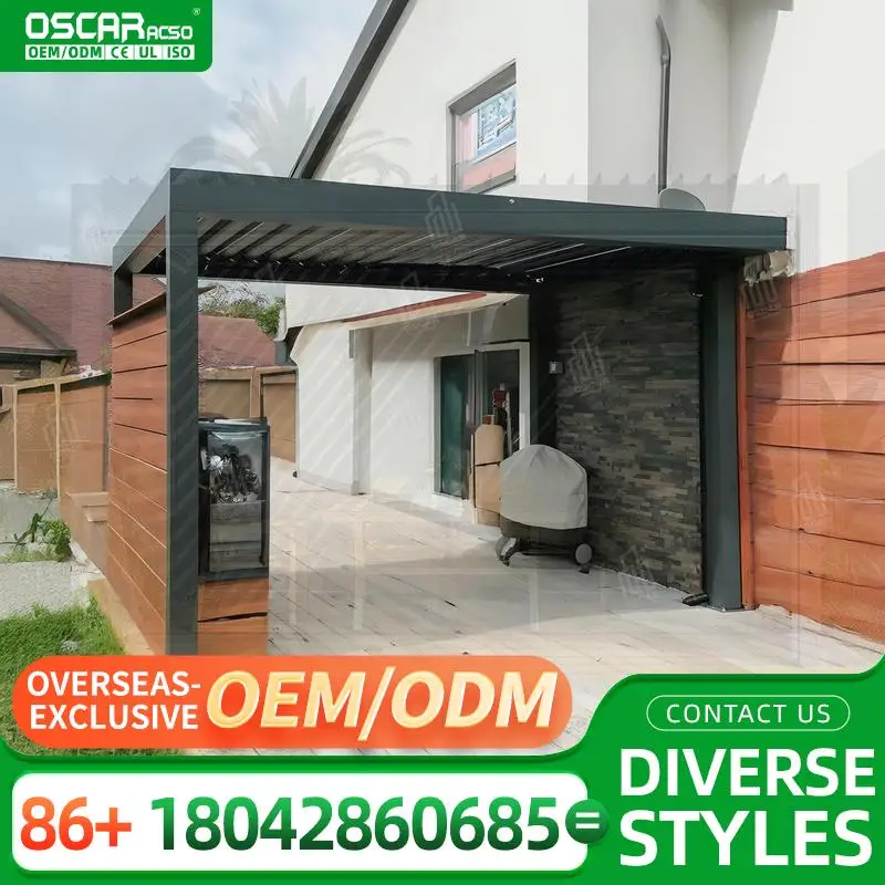 Popular Outdoor Bioclimatic Pergolas for Rodent Proof Garden Backyard pergola