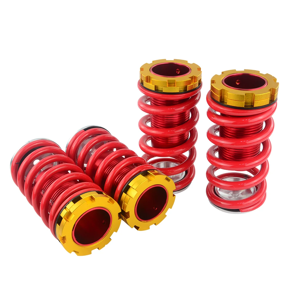 PQY - Shock absorbing springs For vehicles For Honda Civic 88-00 Red available Coilover Suspension / Coilover Springs PQY-TH11