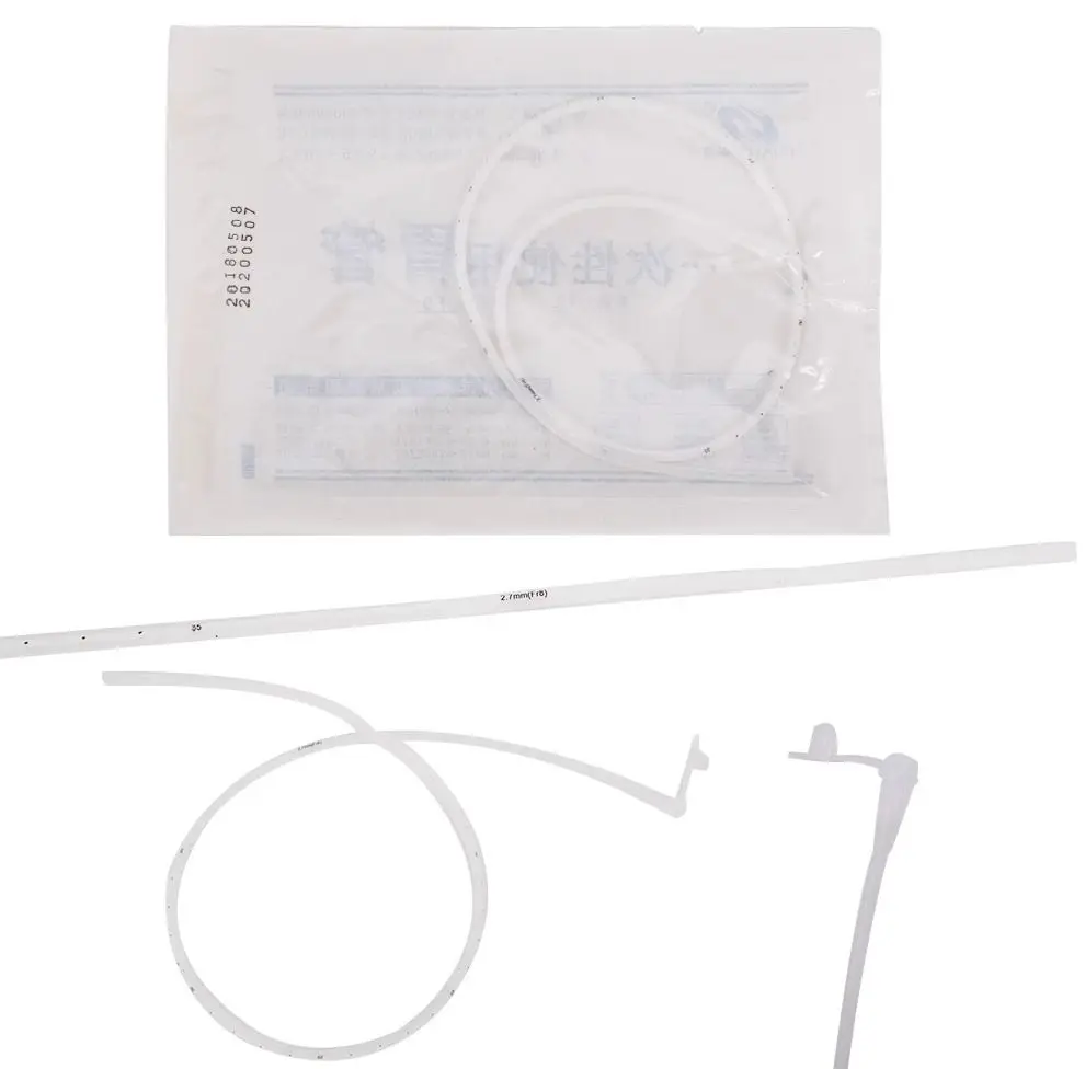 Sterile Silicone Feeding Tube Disposable Nasogastric Stomach Oral Nasal Enteral Nutrition Medical Gastric Catheter Soft Sealed