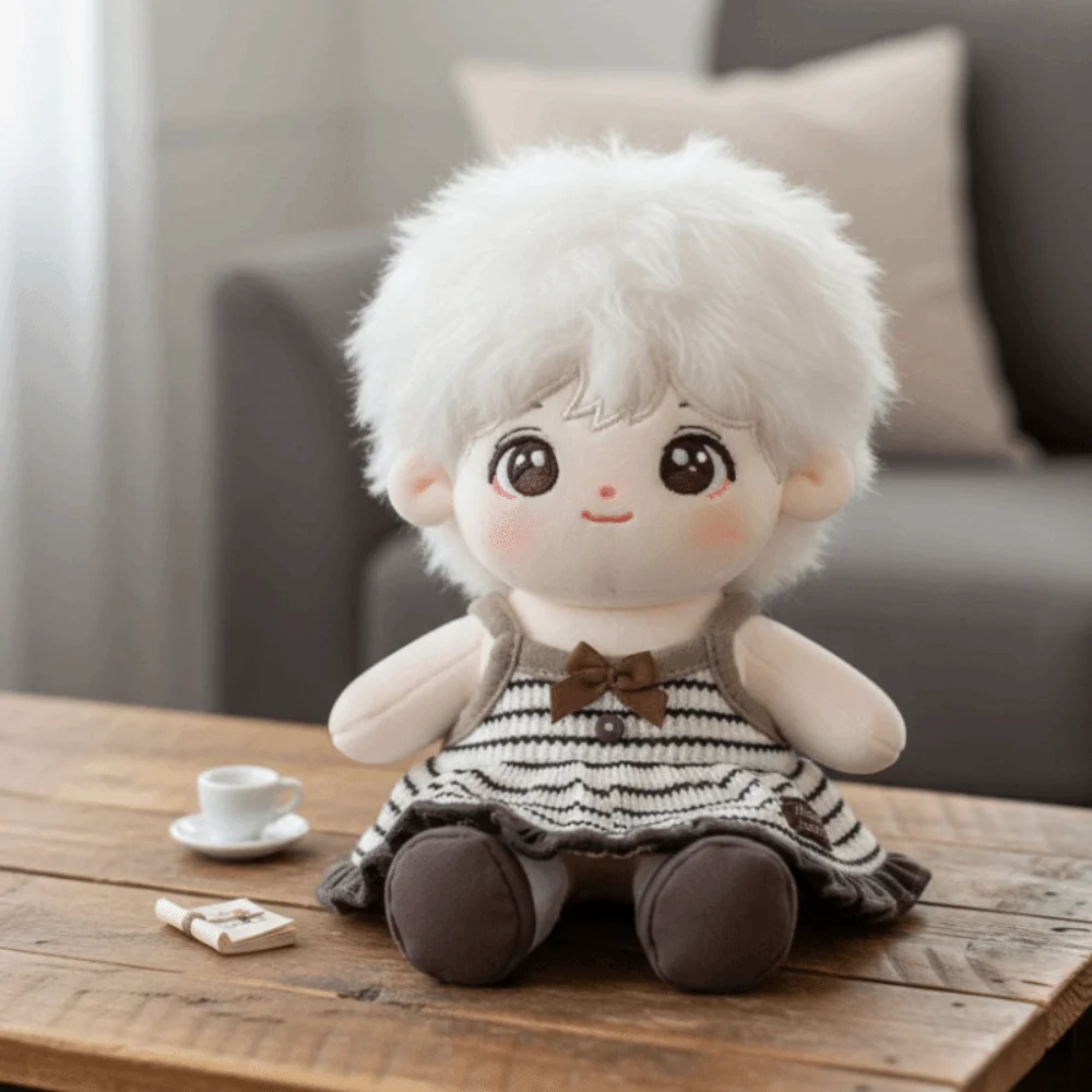 

Stuffed Clothes Lovely Design 20CM Cotton Clothes Dress-up Kawaii Clothes 1set Cartoon Cotton Skirt Accessories