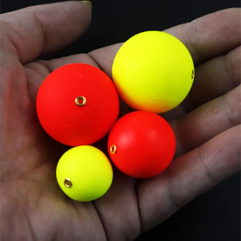 

Fluorescent Drift Fishing Float Bobbers, Drift Ball, Foam Strike Indicator, Buoyancy Fishing Accessories, 15mm-33mm, 5Pcs