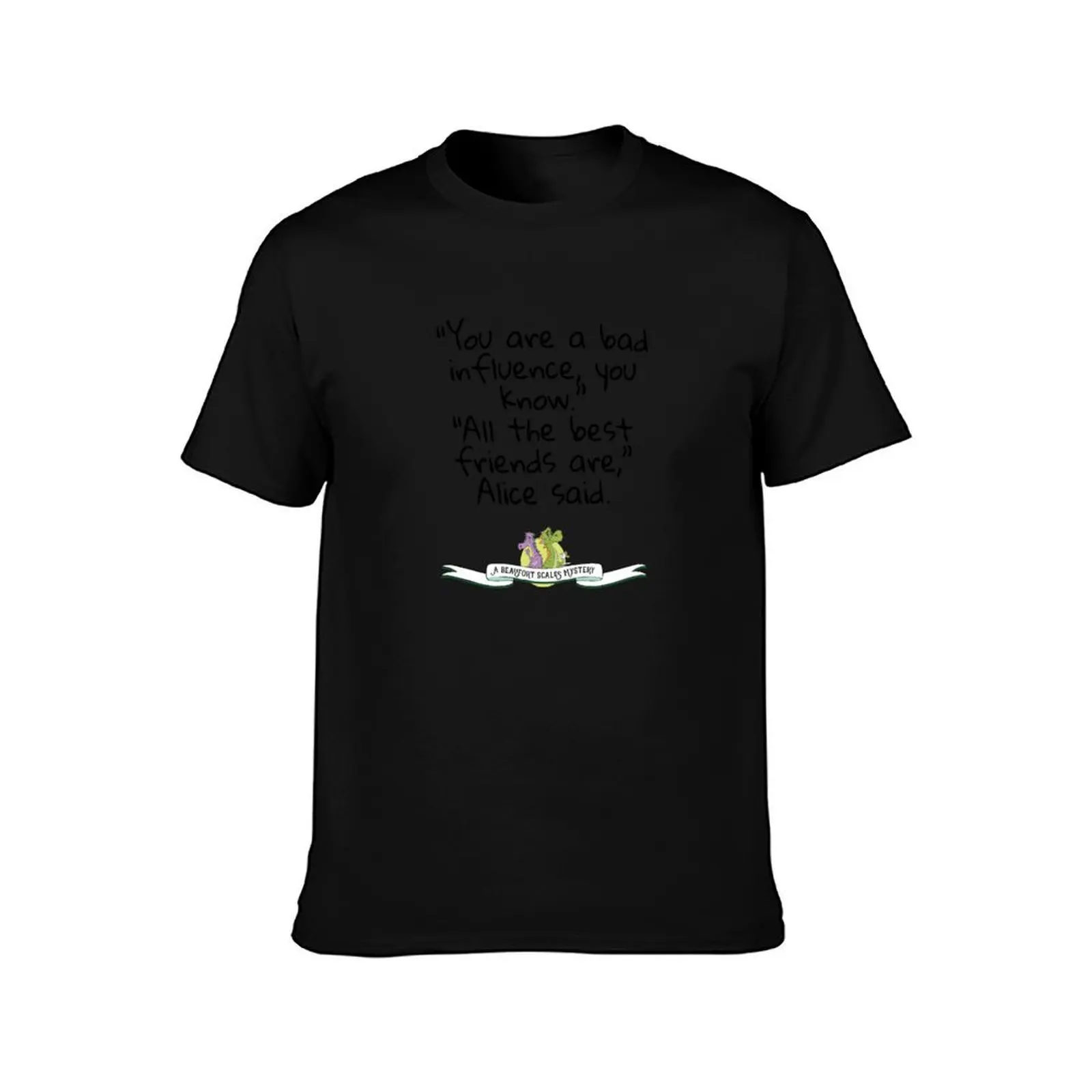 Beaufort Scales Bad Influence T-Shirt, Summer Casual Cotton Tee, Oversized Streetwear Tops, Vintage Graphic Print, 100% Cotton