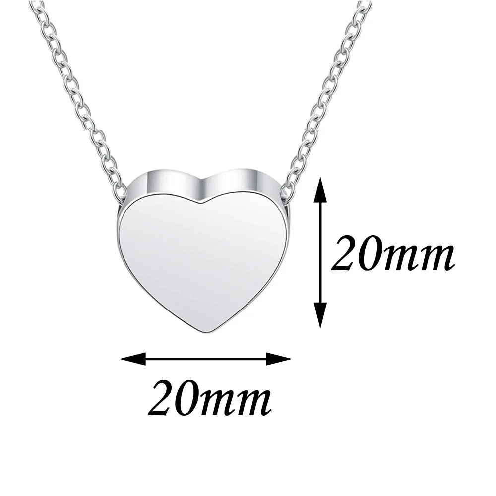 Custom Engraved Stainless Steel Cremation Jewelry Teardrop Pendant With Chain Heart Urn Pet Loss Urn Necklace Memorial Gifts