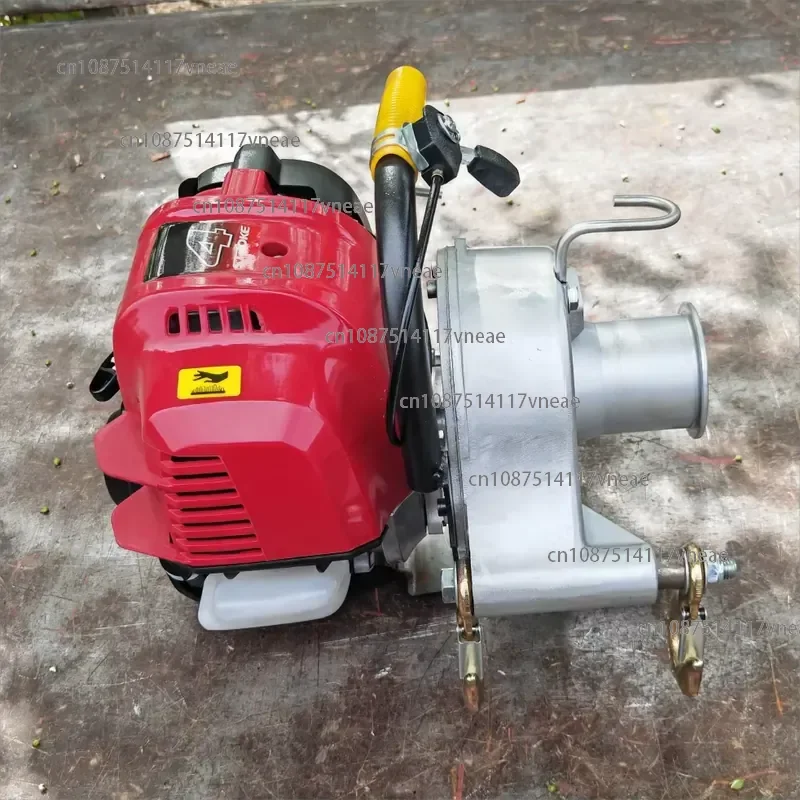 Lightweight 9.5kg NW Traction 700KG Powerful Engine No Electric Gasolina Powered Capstan Winch