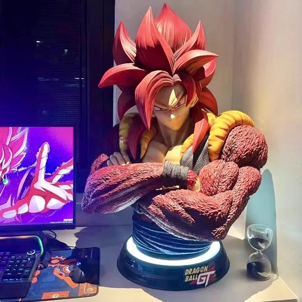 90cm Dragon Ball Figures Resin Mold Aas Gogeta Bust 1:1 Huge Dragon Ball S.H Figuarts Bust Statue Cool Decor Ornament Gifts