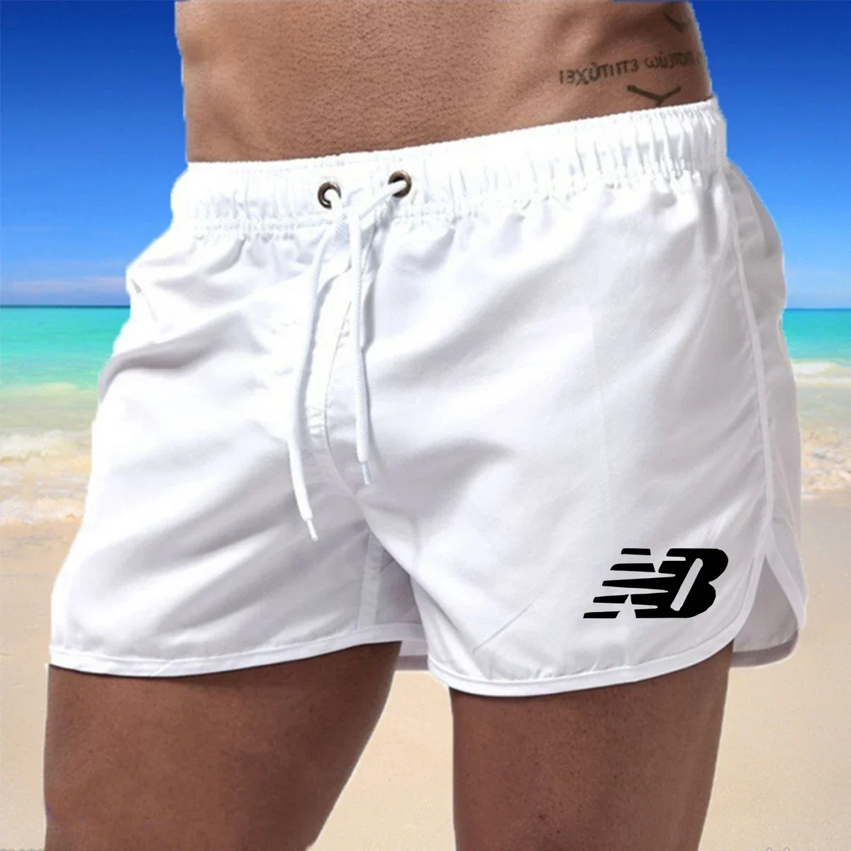 Zomer zwemshort voor heren Strandshorts Buitensporten Hardlopen Fitness Sneldrogend Ademende zwembroek voor heren nieuw