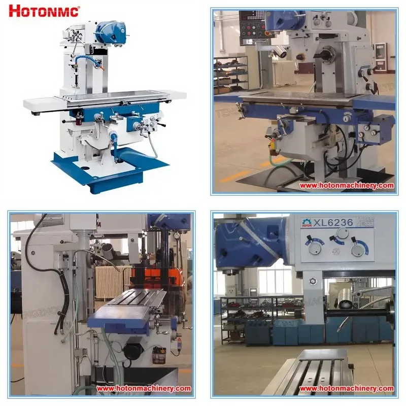 Hot Sale Universal Milling Machine X6236 ISO40 Spindle Taper Medium 1000x320x500mm Travel