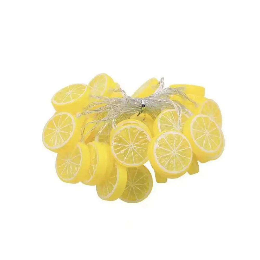 Party Ornament Romantic LED Lemon String Light Waterproof Hanging Garland Light Artificial Creative Night Light Bedroom