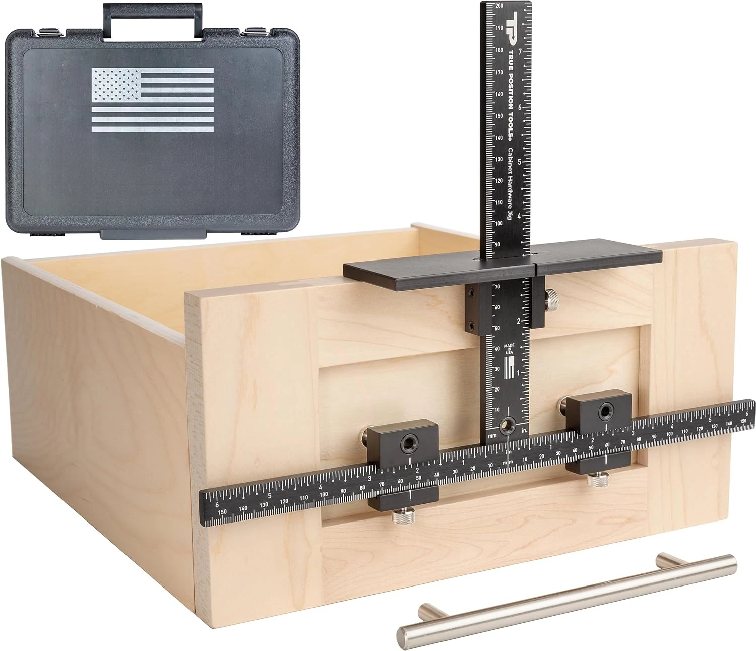 The Original Cabinet Hardware Jig - Made in USA - Most Accurate Tool for Knobs and Pulls - Hand Calibrated