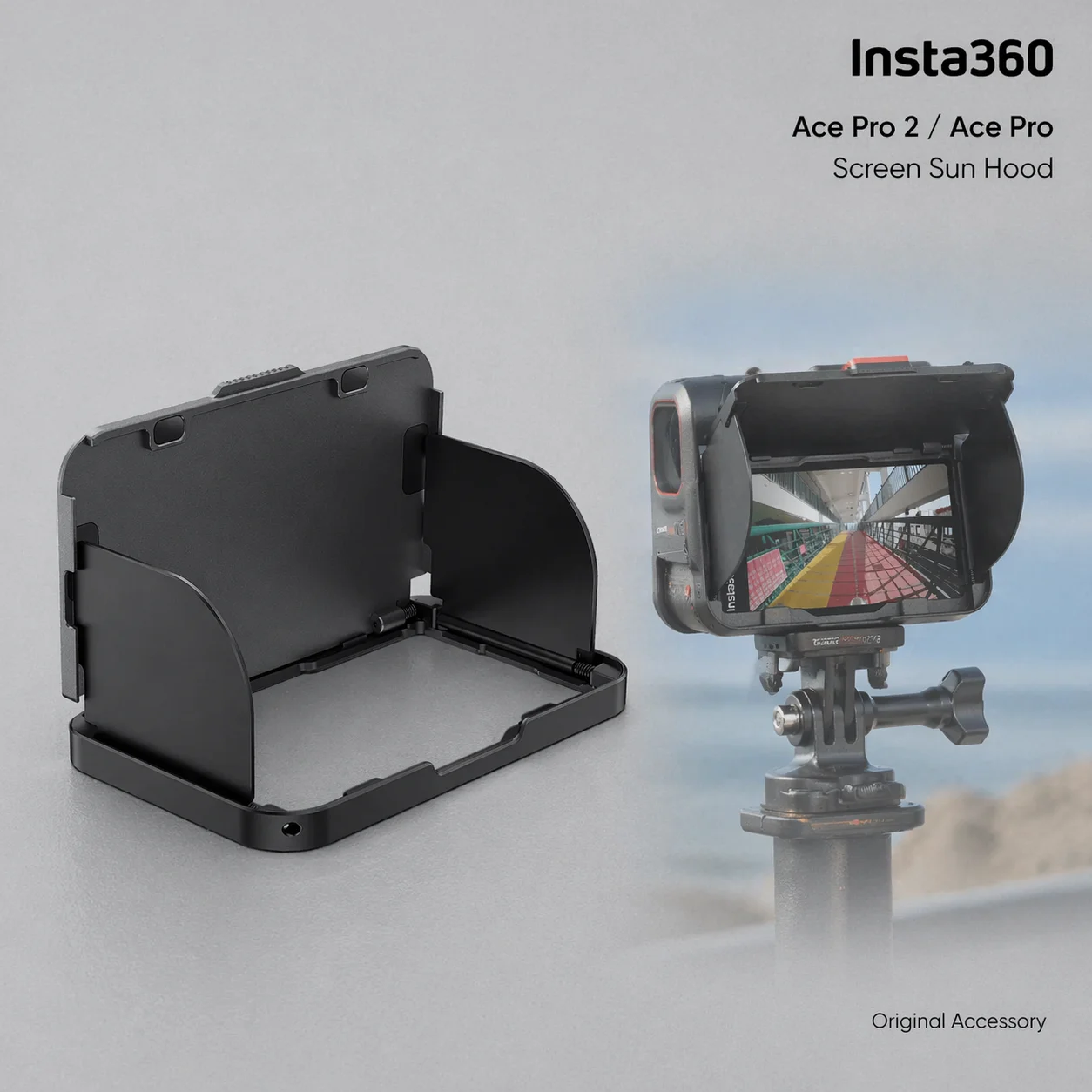 

Солнцезащитный экран для Insta360 Ace Pro 2, магнитный откидной экран-козырек, антибликовая защита для просмотра на улице, аксессуар