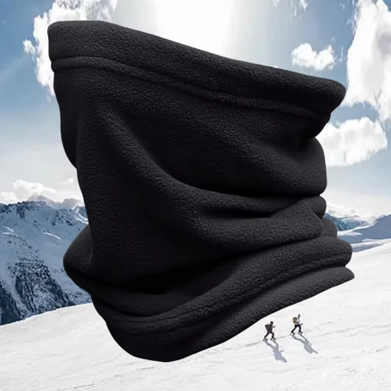 Winter Thermal Bandana Face Cover Fleece Neck Warmer Gaiter Bandana Face Mask Ear Cover Tube Scarf Skiing Snowboard Neckerchief