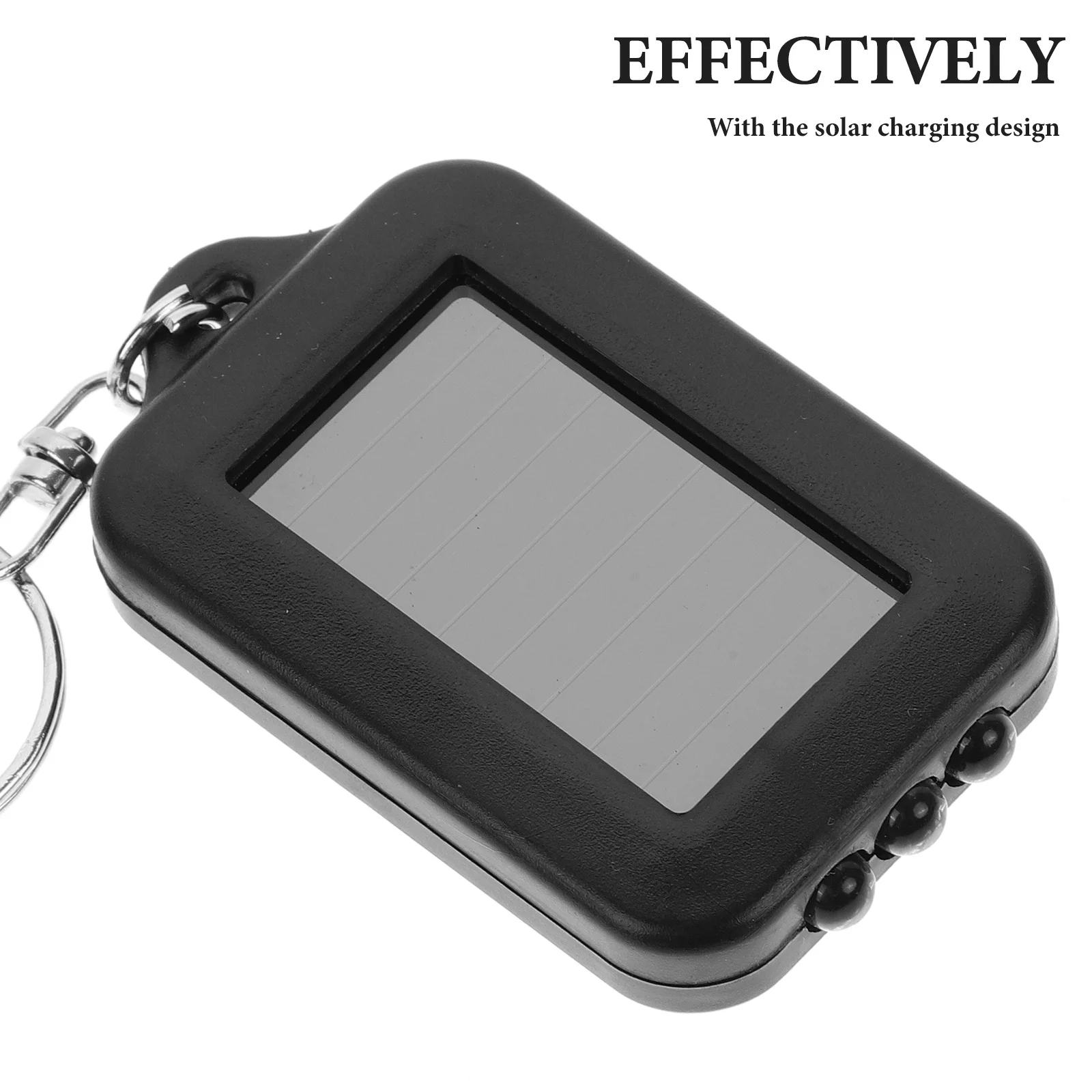 

5Pcs Mini Keychain Solar Powered Flashlight Compact LED Light Portable for Camping Hiking Emergency Keychain Chic Flashlight