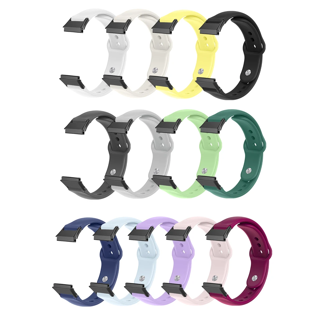 Snelsluiting voor Huawei HUAWEI Band 7-armband Omgekeerde gesp Lichtgewicht siliconen vervangende smartwatch-band Man Vrouw