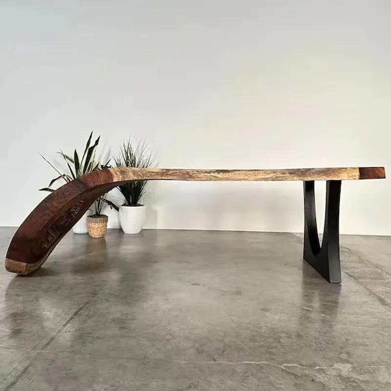 Customized various sizes walnut oak living room coffee table solid wood