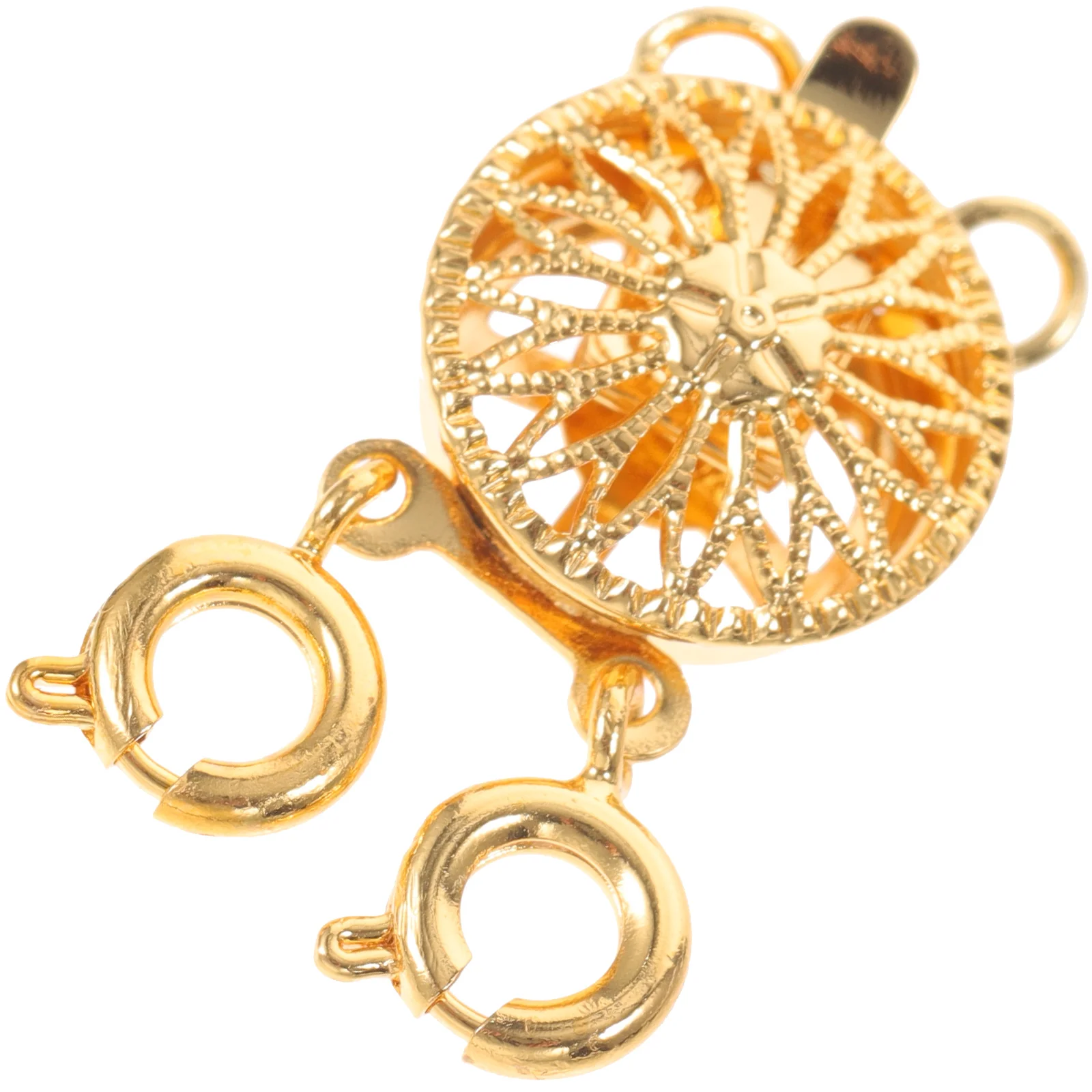Necklace Layered Buckle Fastening Clasp Layering Jewelry DIY Stackable Clasps Copper Hook Connector