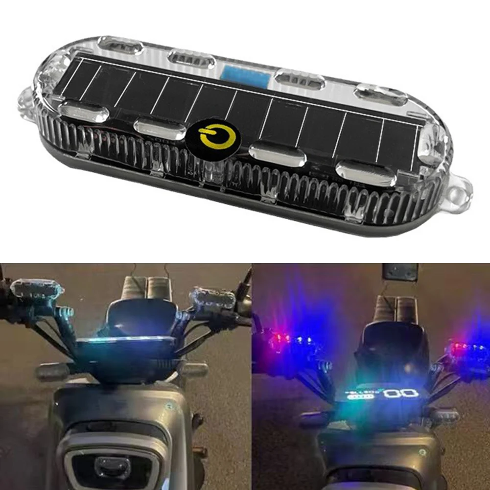 

Solar Car Strobe Warning Light Auto Emergency Light Electric Motorcycle Truck Brake Taillight Waterproof Flashing Light