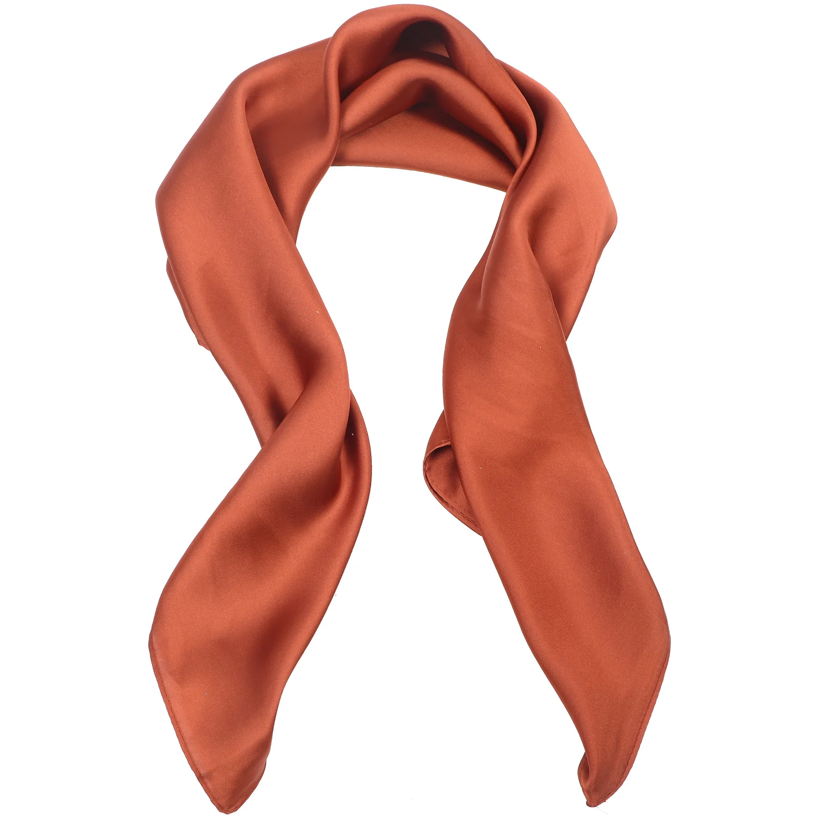 

Chic Solid Colored Neck Scarf Ladies Gift Choice Smooth Material Party Wedding Travel Wear Accessories Neck Scarf