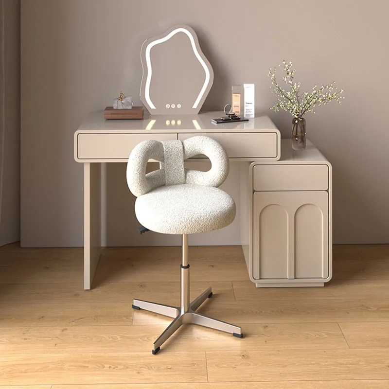 Luxury Makeup Chair Liftable Swivel Backrest Furniture Dressing Stool Bedroom Girls Dressing Table Chair Manicure Makeup Stools