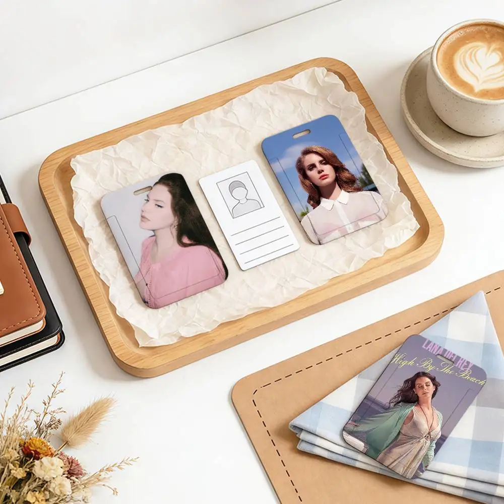 

Черные держатели для карт с логотипом Ланы Дель Рей Ultraviolence, для студенческих карт питания и удостоверений личности, для школы