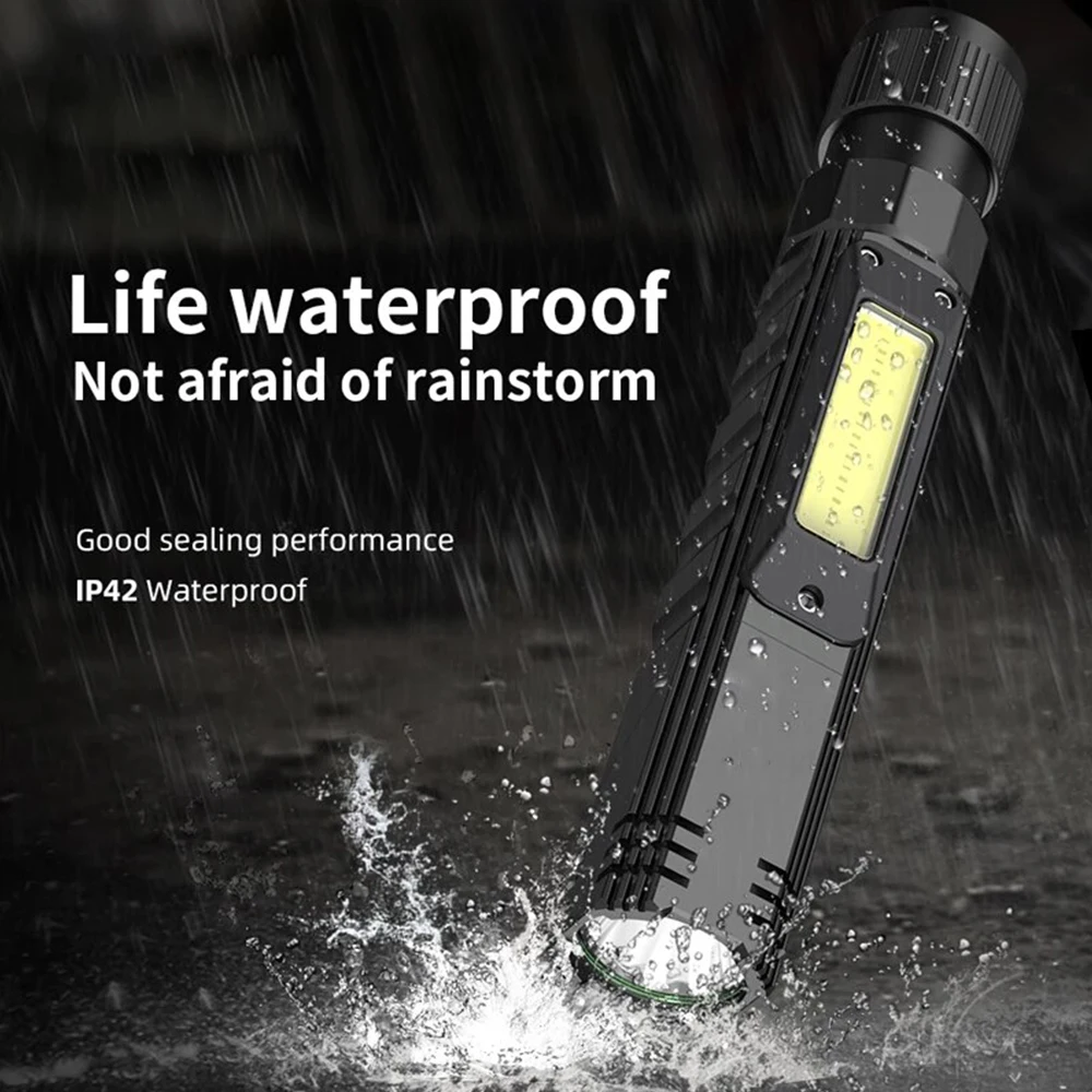 Multifunctional Portable LED work lights COB strong magnetic car repair headlights USB rechargeable fishing camping light