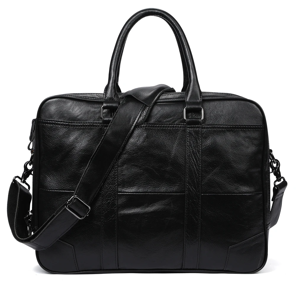 Men Bag Business Office Men Briefcase15.6-inch Computer Handbag Leather Crossbody Shoulder Bag Men Style