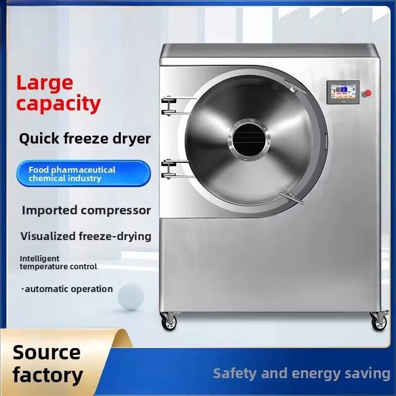 Freeze Dryer Dryer Commercial Freeze Drying Liquid Powder Chinese Herbal Medicine Cosmetic Industrial Equipment Manufacturer