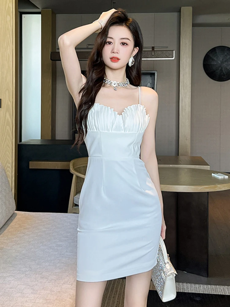 

Summer Y2K Women Evening Short Dress Lady Chic Sexy Strapless Slim Wrap Mini Dresses Party Gown Mujer Vestidos Vacation Clothes