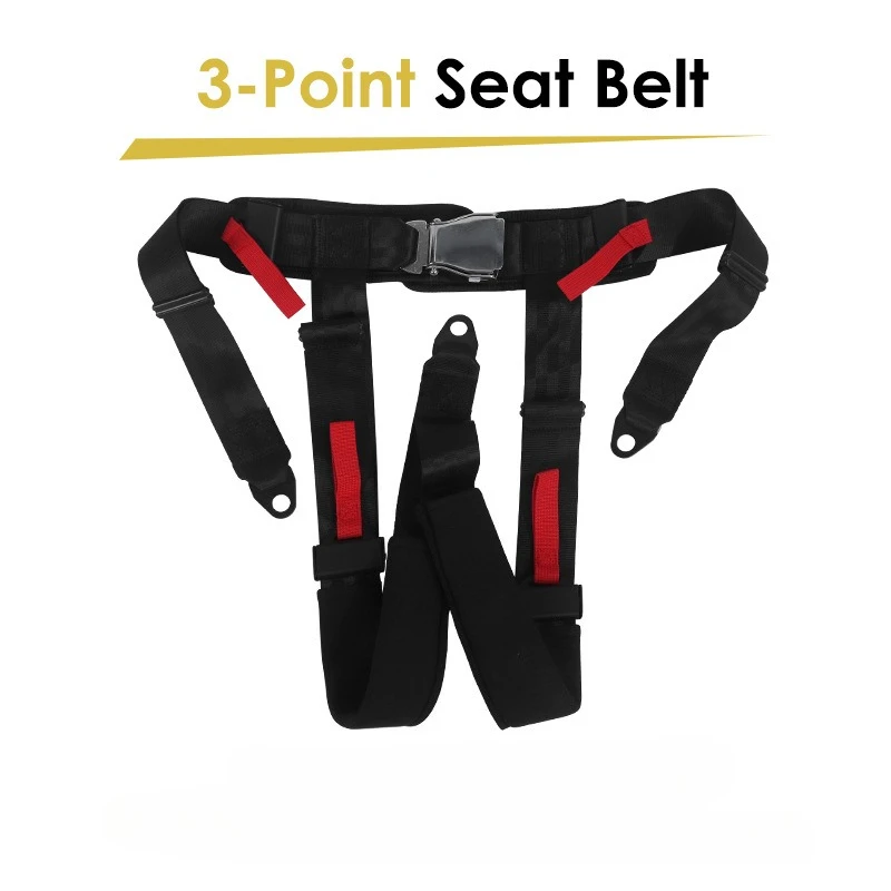

Four Wheel Kart Three-point Airplane Buckle Safety Belt Racing Bumper Car Amusement Equipment Adjustable Safety Belt