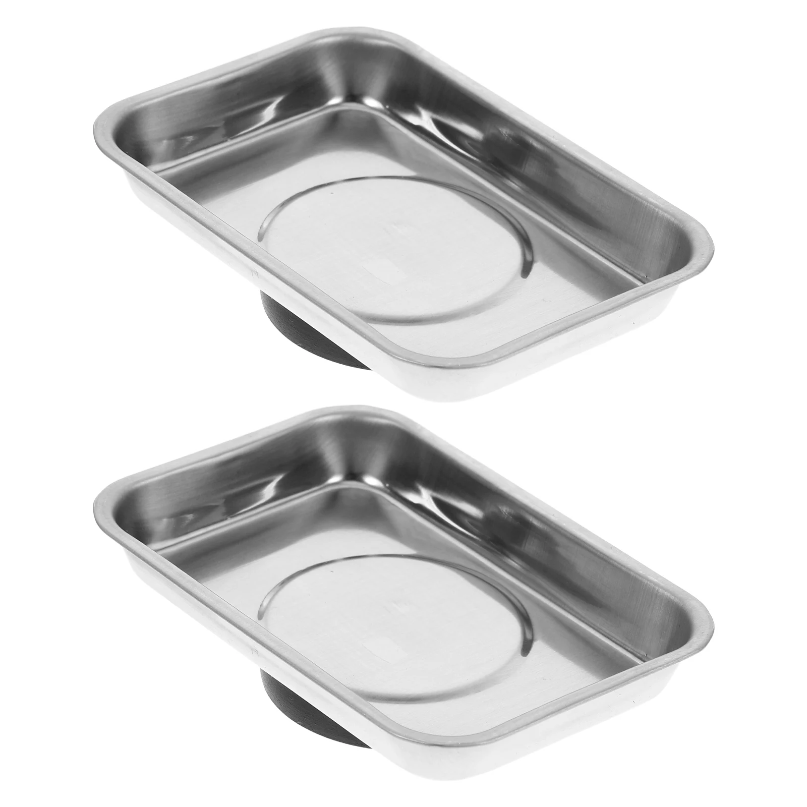 

2 Pcs Storage Tray Magnet Organizer Magnetic Bolt Socket Holder Tool and Hardware Engine Parts