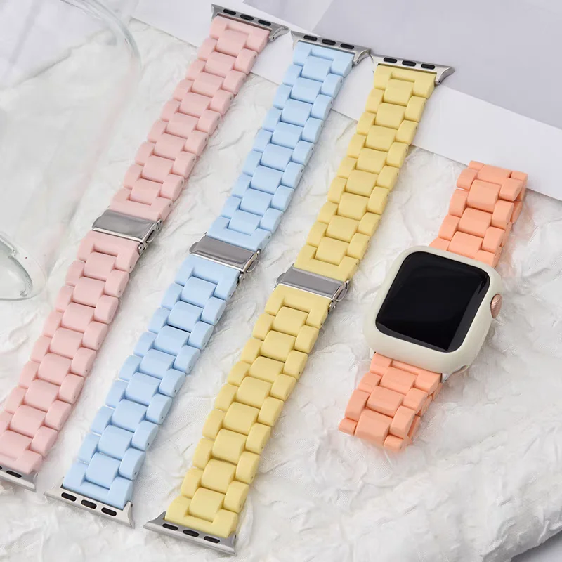 حافظة حلوى لطيفة + حزام لساعة أبل الترا 2 باند 49 مللي متر 45 مللي متر 41 44 مللي متر 38 42 40 Correa Band لسلسلة iWatch 10 9 8 7 se 6 5 4 #3
