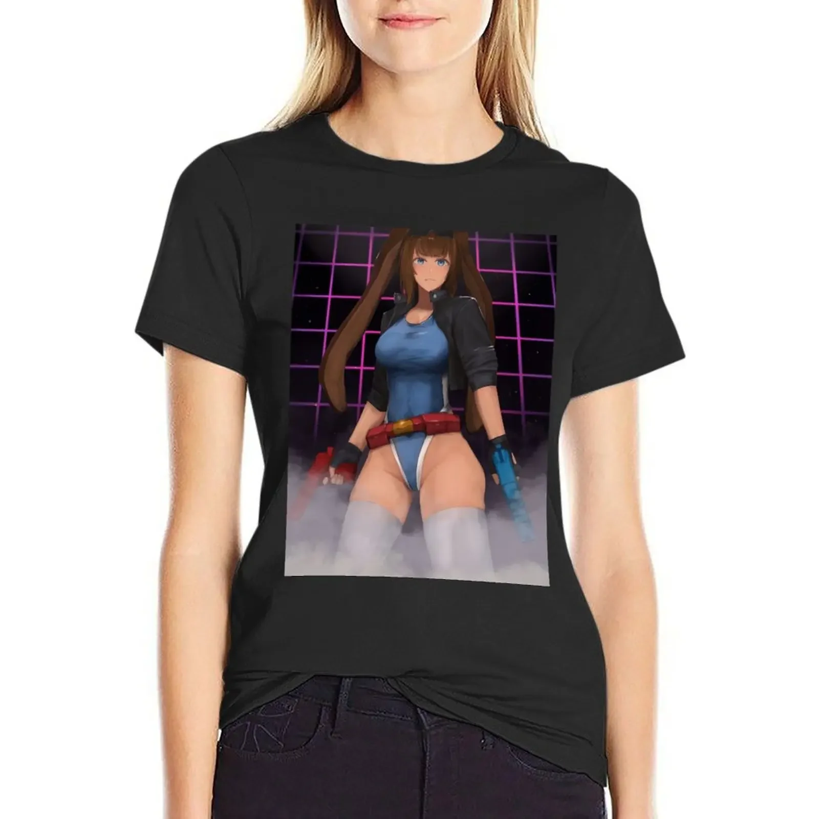 

Art by EKO.Art - 80's Arcade Legend Babs. T-Shirt quick drying sublime female summer blouses woman 2025