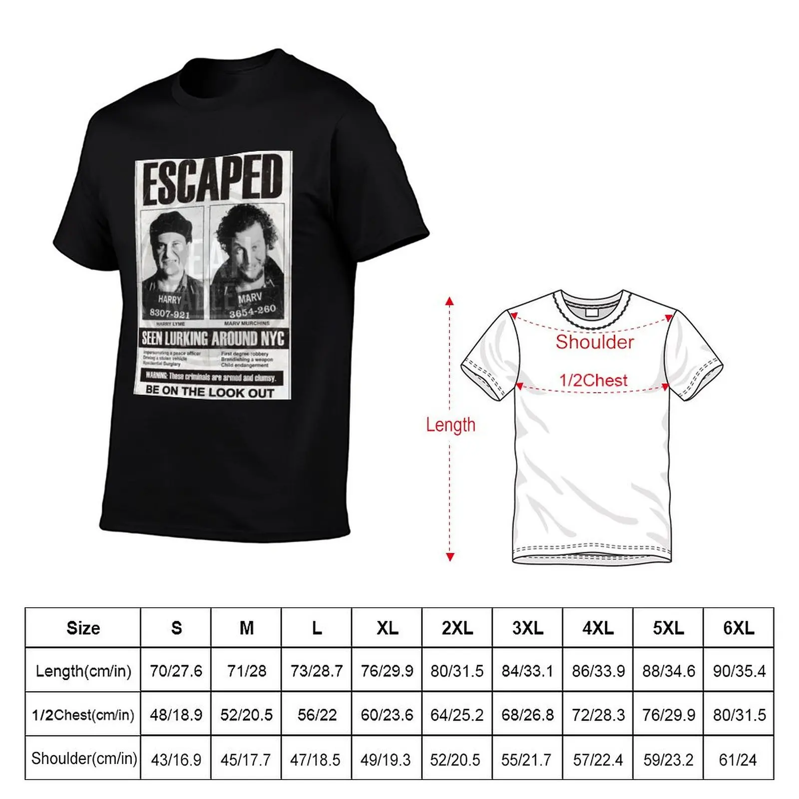 Harry and marv sticky bandits home alone T-Shirt Plus Size Solid Color T-Shirt